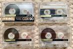 4 TEAC CDX90 cassettebandjes CDX-90 CDX 90 cassettes schaars, Cd's en Dvd's, Cassettebandjes, 2 t/m 25 bandjes, Ophalen of Verzenden