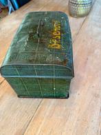 Oud beschuitblik, ca. jaren ’20  in groen patina, Antiek en Kunst, Antiek | Tin, Ophalen of Verzenden