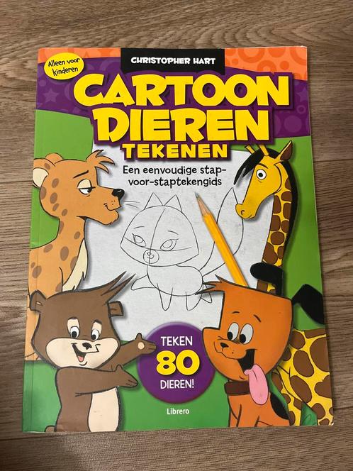 Cartoon Dieren Tekenen - Leer Tekenen!, Boeken, Kinderboeken | Jeugd | onder 10 jaar, Gelezen, Non-fictie, Ophalen of Verzenden