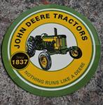 Groot emaillen John Deere tractor decoratie reclame bord, Verzamelen, Ophalen, Reclamebord, Eu, Eu