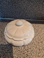 Delfst witte koekjes trommel, Ophalen of Verzenden, Zo goed als nieuw, Hout