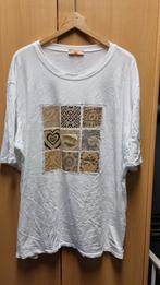 Wit shirt met gouden opdruk - Maat 48, Kleding | Dames, T-shirts, Wit, Maat 46/48 (XL) of groter, Ophalen of Verzenden, Korte mouw