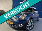 Mini Mini 1.6 Cooper Chili.bj.2009.blauw/wit dak.leder.airco, Auto's, Voorwielaandrijving, Gebruikt, 750 kg, 4 cilinders