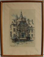 Ingelijste tekening Jan Korthals (2): Chateau de Laerne, Ophalen