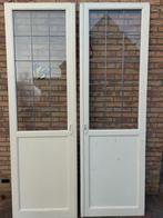 Glazen Schuifdeuren met Glas in Lood, Doe-het-zelf en Verbouw, Deuren en Horren, Ophalen, Gebruikt, 80 tot 100 cm, Binnendeur