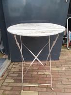 Oud bistro tafel  mist 1 plank, Tuin en Terras, Ophalen, Rechthoekig, Hout