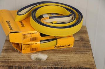 2 x nos* Continental Competition 622-22 (700c) tubes geel/bl beschikbaar voor biedingen