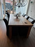 Tafel & Kasten Set - Stijlvol en Praktisch!, Huis en Inrichting, Tafels | Salontafels, Ophalen, Gebruikt, 100 tot 150 cm, Eikenhout