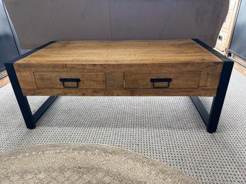 Salontafel Britt - Mango hout & Metaal - 120x60x45 cm beschikbaar voor biedingen