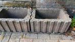 Betonnen bloembak / afscheiding - 60*40*25 -bruin/roodbruin, Tuin en Terras, Bloembakken en Plantenbakken, Ophalen, Gebruikt, Minder dan 30 cm