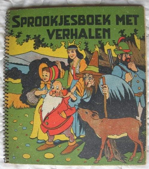 Oud kartonboek met ringspiraal "Sprookjesboek met verhalen", Antiek en Kunst, Antiek | Boeken en Bijbels, Ophalen of Verzenden