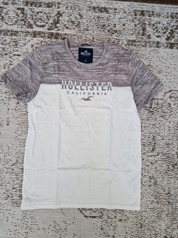 Hollister california T-shirt heren maat M wit/grijs beschikbaar voor biedingen