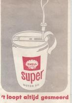 SHELL super motor oil - 't loopt altijd gesmeerd - blik olie, Ophalen of Verzenden