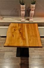 Eikenhouten Bijzettafeltje, Huis en Inrichting, Tafels | Bijzettafels, Minder dan 45 cm, Minder dan 55 cm, Gebruikt, Vierkant