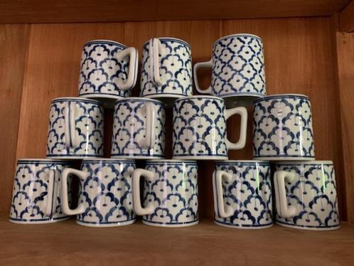 Thaise keramieken mokken (handgeschilderd), Huis en Inrichting, Keuken | Servies, Kop(pen) en/of Schotel(s), Overige stijlen, Keramiek