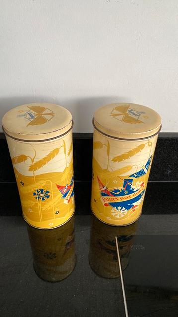 vintage beschuitbus van het merk Hooimeijer. beschikbaar voor biedingen