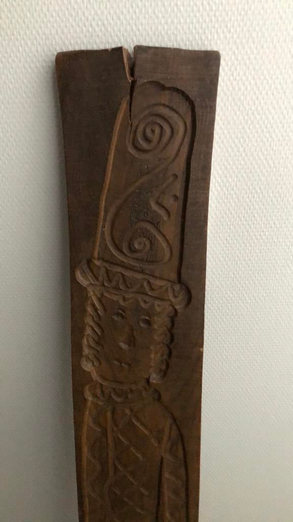 Super grote  oude speculaasplank 138 cm lang, Ophalen of Verzenden