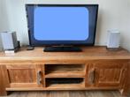 Tv meubel (Teakhout), Ophalen, 150 tot 200 cm, Teakhout, Zo goed als nieuw