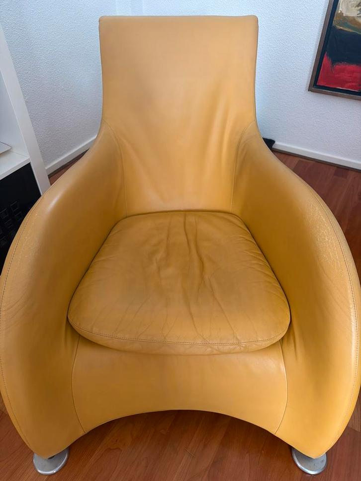 Montis Fauteuil - Design Klassieker, Huis en Inrichting, Fauteuils, Gebruikt, Leer, 50 tot 75 cm, Minder dan 75 cm, Ophalen