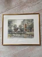 schilderij Cor van Tricht,  Brink Laren, Antiek en Kunst, Ophalen