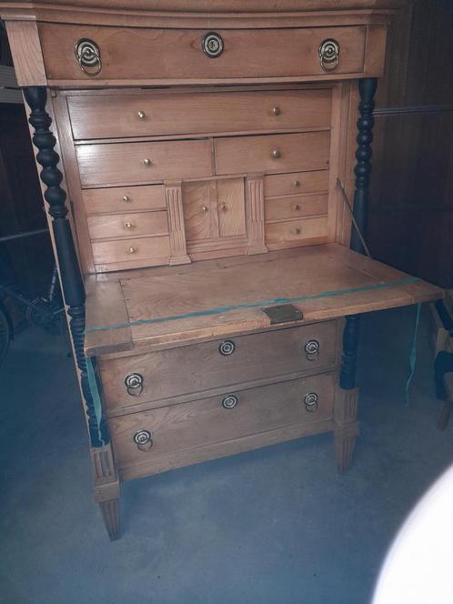 Antieke klep secretaire jaren 20., Antiek en Kunst, Antiek | Meubels | Kasten, Ophalen