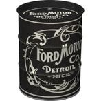 Ford motor vintage logo spaarpot oil barrel reclame spaarpot, Nieuw, Reclamebord, Ophalen of Verzenden