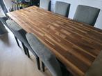Mooie grote eettafel *moet snel weg*, 200 cm of meer, Zo goed als nieuw, Rechthoekig, 50 tot 100 cm