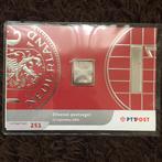 Zilveren postzegel gulden 12,75. Nieuw!, Ophalen, Na 1940, Postfris