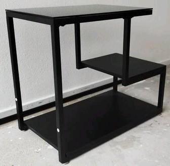 Stijlvol hi-fi meubel met platenopslag – perfect voor platen, Huis en Inrichting, Tafels | Sidetables, Zo goed als nieuw, 25 tot 50 cm