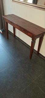 Donkerbruine sidetable met 2 lades, Huis en Inrichting, Tafels | Sidetables, Ophalen of Verzenden