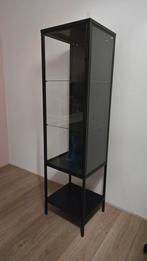 IKEA RUDSTA vitrinekast antraciet, 42x37x155 cm, Huis en Inrichting, Kasten | Vitrinekasten, Ophalen, 50 tot 100 cm, Zo goed als nieuw