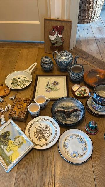 Lot vintage en brocante vooral keramiek klein prijsje beschikbaar voor biedingen