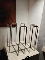 2861 Blomus Tijdschriftenhouder Chroom - Strak Design, Ophalen of Verzenden, Zo goed als nieuw, Metaal, Cd's