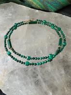Malachiet geluk beschermt straling zuivert intuïtie TIP, Sieraden, Tassen en Uiterlijk, Kettingen, Nieuw, Ophalen of Verzenden