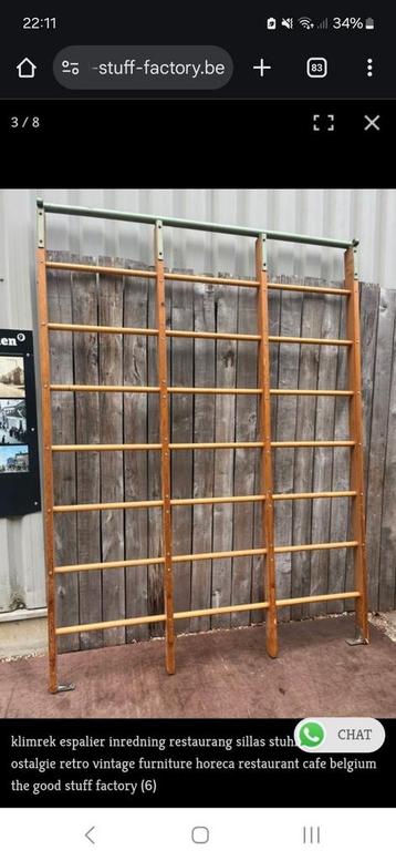 Vintage klimrek wandrek gymrek klimtoestel beschikbaar voor biedingen