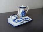 Mini Delfts blauw servies – 5-delig, Verzamelen, Ophalen of Verzenden, Gebruikt, Porselein, Overige typen