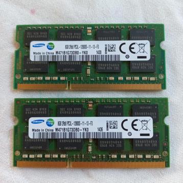 Samsung 16GB 2x 8GB DDR3L 1600MHz SODIMM laptop geheugen  beschikbaar voor biedingen