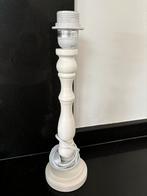 Tafellamp voet wit rond vintage (circa 36 cm), Modern klassiek, Ophalen of Verzenden, Zo goed als nieuw, Minder dan 50 cm