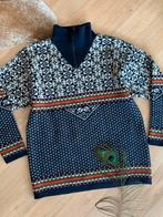 Hess Natur wollen trui M L bohemian wool jumper, Maat 52/54 (L), Hess Natur, -, Blauw