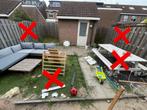 Gratis schutting, tegels, sluitbanden en kunstgras!, Tuin en Terras, Tegels en Klinkers, Ophalen, Keramiek, Zo goed als nieuw