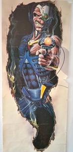 IRON MAIDEN Eddie Somewhere in Time Poster 1987, Verzenden, Gebruikt, Deurposter of groter, Muziek