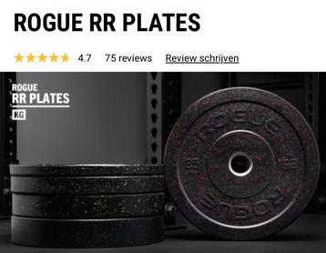 Rogue RR Plates &  ATX Barbell + Overige Fitnessmaterialen beschikbaar voor biedingen