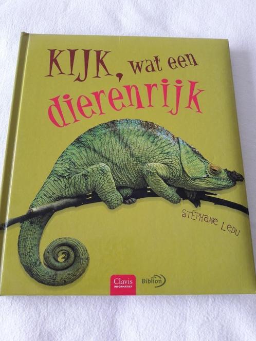 Kinderboek Kijk wat een dierenrijk met prachtige fotos ZGAN, Boeken, Kinderboeken | Jeugd | onder 10 jaar, Zo goed als nieuw, Non-fictie