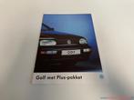 Folder Volkswagen Golf 3 met Plus-pakket, Ophalen of Verzenden