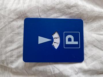 Automatische blauwe parkeerschijf kaart  beschikbaar voor biedingen