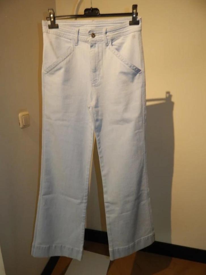 Studio Anneloes broek wide leg victoria troussers blauw S/M, Kleding | Dames, Broeken en Pantalons, Nieuw, Maat 36 (S), Blauw