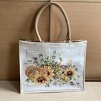 Nieuw, Handgeborduurde tas met zonnige zonnebloemen., Hobby en Vrije tijd, Borduren en Borduurmachines, Verzenden, Nieuw, Onderdeel of Toebehoren