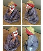 Vintage Handgeschilderd Clown Beeldje., Verzamelen, Beelden en Beeldjes, Ophalen of Verzenden, Zo goed als nieuw