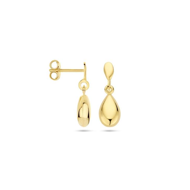 Gouden oorstekers met druppel oorhangers - 14 karaat goud, Sieraden, Tassen en Uiterlijk, Oorbellen, Nieuw, Hangers, Goud, Goud