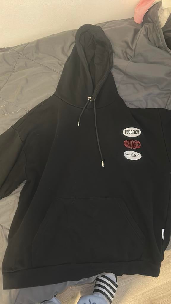 Hoodrich hoodie, Ophalen, Gedragen, Maat 48/50 (M), Zwart
